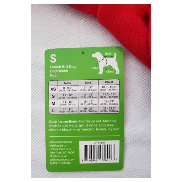 NWT Santa Paws Dog Hoodie Red Christmas Pet Sequin Sweater Size S Festive Cozy - Picture 5 of 5